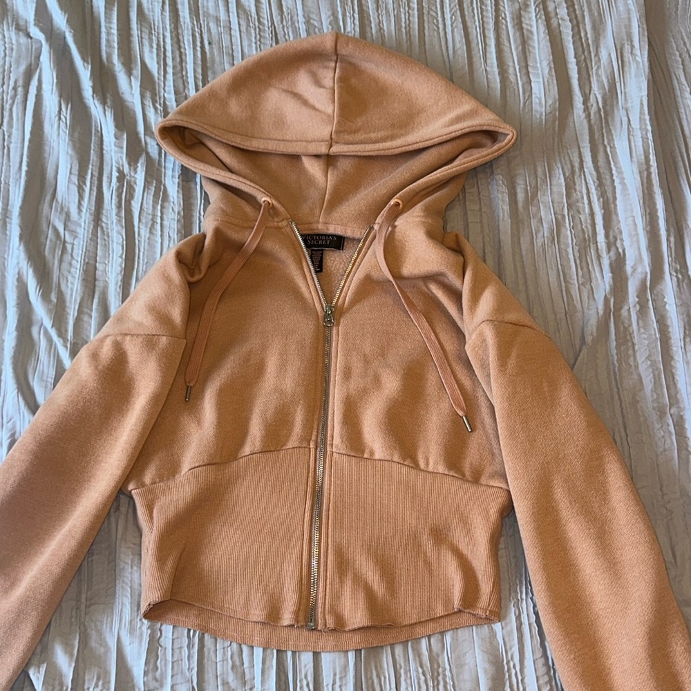 Victoria Secret Tan Sweatshirt/ Jacket